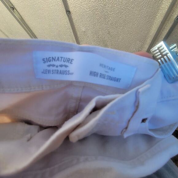 Levi Strauss Signature Off-White Jeans Size 8 - Picture 4 of 4